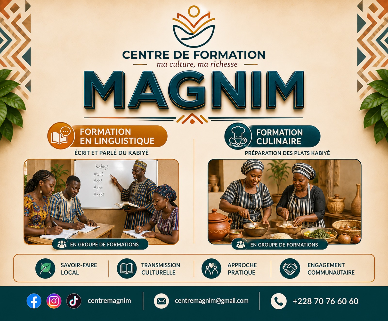Centre de Formation Magnim - Linguistique et Cuisine Kabiyè